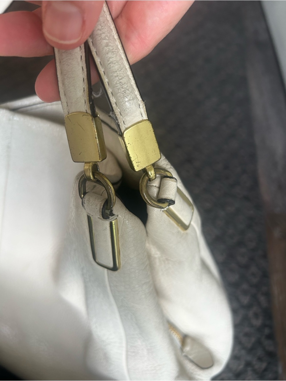 Coach Cream Pebbled Leather Hobo bag - Picture 12 of 13